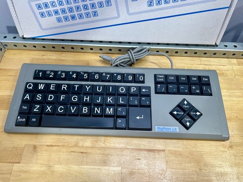 MINT Bigkeys LX Greystone Digital Keyboard Large Print Black Gray - Picture 3 of 9