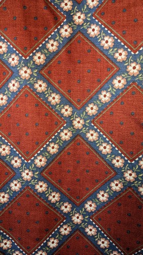 Vtg BELLE Fabric "Danbury" Print Fabric 6.25 Yards Cotton - Picture 3 of 8