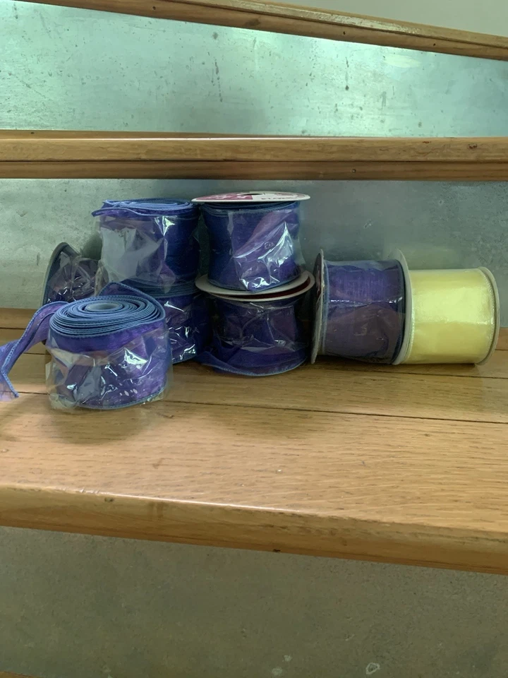 Lot of 100+Spools of Ribbon for Crafting and floral packaged+Un. Ship included  - Image 2 of 4