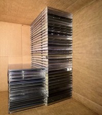 CD JEWEL CASES LOT OF 129 UNITS Single Disc Good Acceptable Used Condition