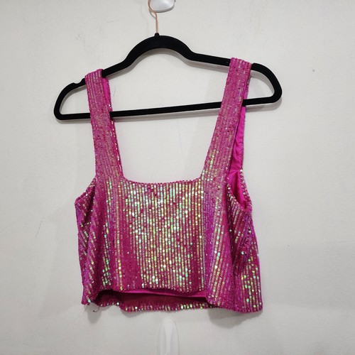 Show Me Your Mumu Tara Sequin Crop Top & All Night Skort Set Women's Size S - Picture 17 of 23