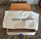 Louis Vuitton Empty Small Slide Storage Box 6.5" x 1.5" x 6.5" & Dust Cover Bag