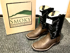 NEW Kids Smoky Mountain Western Boots Youth Monterey Brown Black 1625