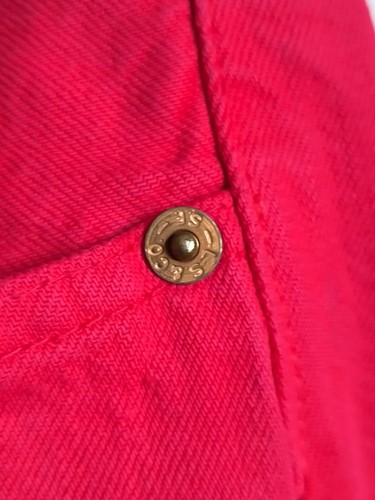 Levi’s 501 Red Jeans – Men’s 38x32 – Rare Color Button Fly – Made in 2010 - VGC - Picture 10 of 12