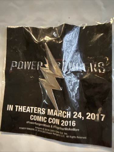 Prendedor oficial Power Rangers 2016 exclusivo de promoción de película Comic Con 2016 - Imagen 5 de 7