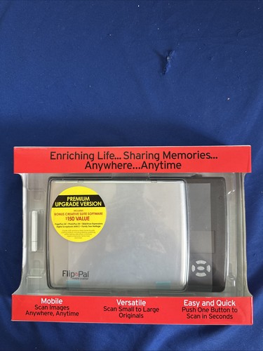 Flip Pal Mobile Scanner 100C Cordless Flatbed Scanner Portable Travel New - 第 1/7 張圖片
