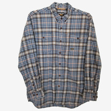 Ariat Rebar Men Button Down Work Shirt Sz M Durastretch Flannel Allure Plaid