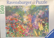 Ravensburger 1500 pc Summer Garden by Helen Lea 1996 jigsaw puzzle Rare Vintage