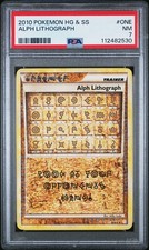 2010 POKEMON HEARTGOLD & SOULSILVER ALPH LITHOGRAPH #ONE PSA 7 #112482530