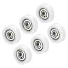 Nylon-Rollenrad 5x21x7mm, 6er Pack 608zz Kugellager Schiebe-Förderrollenrad f...