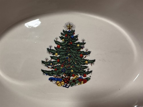 VINTAGE CUTHBERTSON SET OF 2 GRATIN 10" DISH ORIGINAL CHRISTMAS TREE - Picture 3 of 12