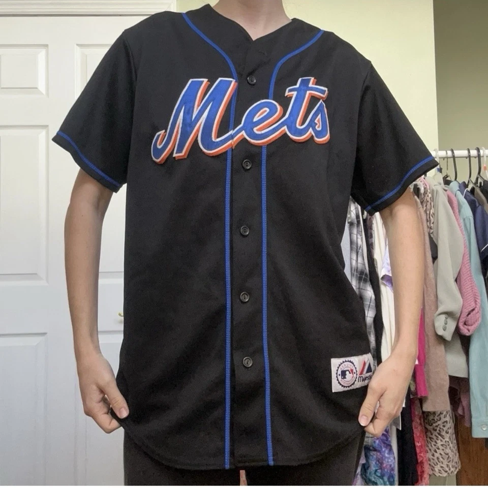 Camiseta negra de los Mets Jose Reyes 7 Shea Stadium Mets Foto 2 de 4