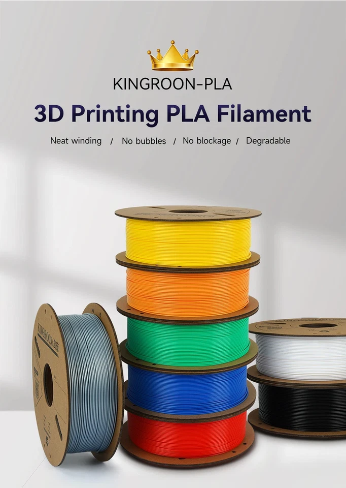Filamento PLA 1,75 mm Filamento para impresora 3D 5/10 rollos Impresión 3D Material plástico Foto 3 de 4