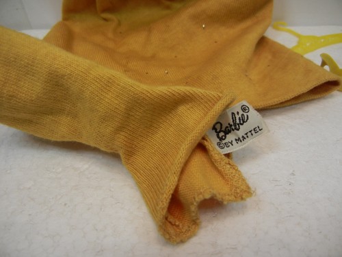 Vintage Barbie 1610 Golden Evening 60er Jahre mit Schuhen gold lahm Gürtel und Aufhänger - Bild 5 von 7