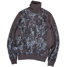 Hermes Knit 22AW Sweater Turtleneck Wool Top Men's L Brown Used MOLO-0