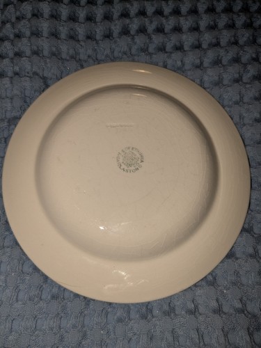 Wedgwood Seladon grün auf creme geprägt glatt 6 1/8" Brot/Wüstenteller - Bild 2 von 3