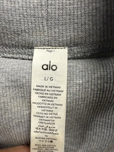 ALO Hazy Mock Neck Pullover in Athletic Heather Grey, sz L - Bild 3 von 4