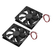 2 Pcs DC12V Brushless Cooling Fan DC12V 0.21A 120x120x25mm High Speed Quiet