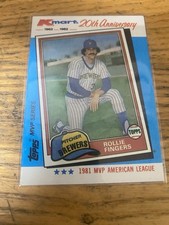 1982 Topps Kmart MVP Series - Rollie Fingers #40