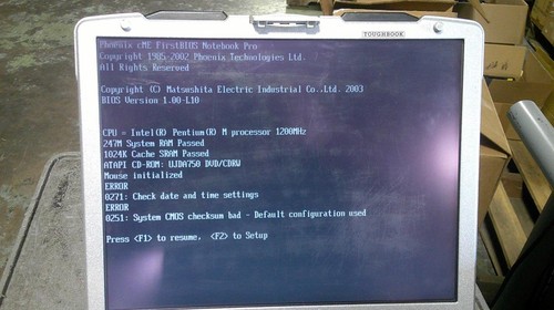 Panasonic Toughbook CF-29 Pentium M 1.60GHz 247MB No SSD/Caddy OS:N/a  (B0736) - Afbeelding 3 van 11