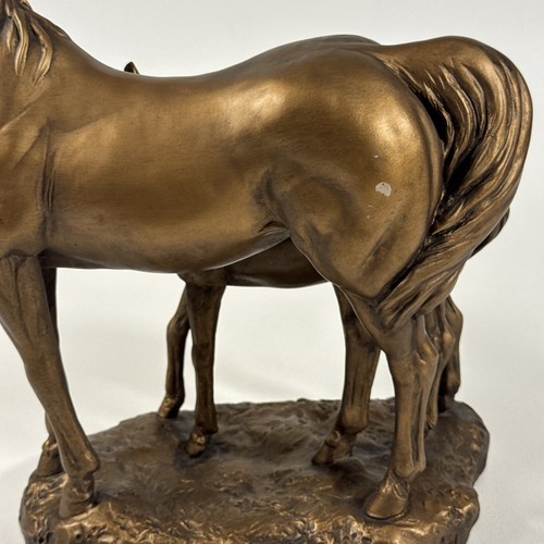 Escultura de bronce vintage "Mare & Foal" de Austin Productions firmada por S.Romo - Imagen 8 de 18