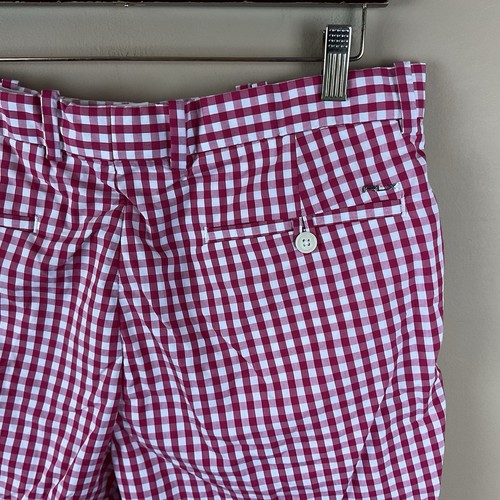 RLX Ralph Lauren pantaloncino uomo 34 x 9 rosso bianco check cotone poliestere - Foto 6 di 10