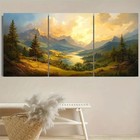3pcs  European Landscape  Wall Art Canvas Unframed/Framed