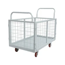 Platform Truck Cart 4-in-1 Heavy Duty Platform Truck Cart 816kg/1800 lbs Silver