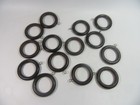 Dark Oak Tone Wooden Curtain Rings x 14 inner 4cm / outer 6cm .