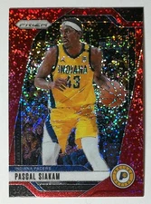 2024-25 Panini Prizm Prizms Red Sparkle #62 Pascal Siakam Pacers