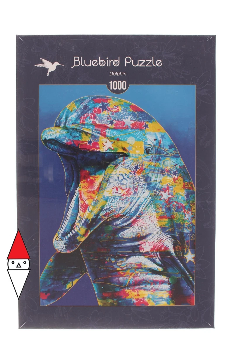Puzzle In Legno 500 Pezzi &ndash; Delfini &ndash; Forma Unica E Colorata &ndash; MAXK1