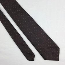 Wembley Brown Poly/Silk Tie with Polka Dots Elegant Design for Business  Events