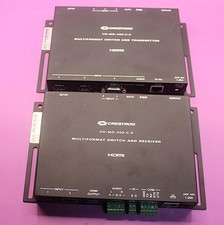 2pc Lot Crestron HD-MD-400-C-E HD Multiformat Switch Transmitter and Receiver