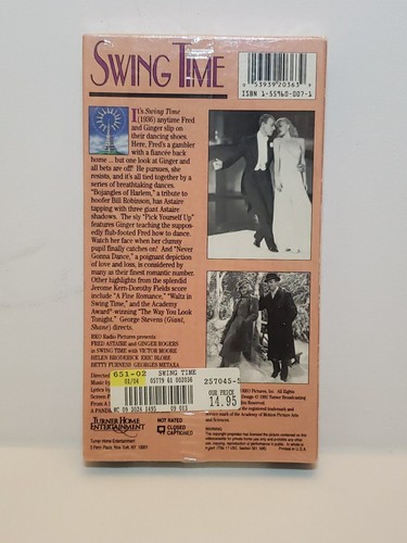 Swing Time Fred Astaire Ginger Rogers 1936 VHS New Sealed - Picture 2 of 6