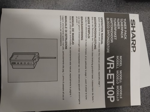 Boxed Sharp Tuner Pack Tuner VR-ET10P - For Sharp Viewcam - Picture 6 of 7