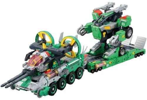 Tomica Hyper Green Ranger 3 Ranger Trailer Takara Tomy Japan Transformers - Image 4 of 4