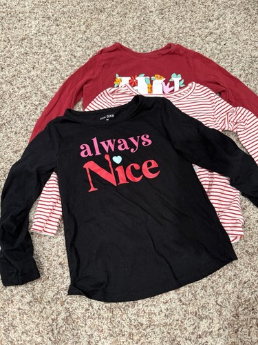 Lot: Set Of 5 Girls Long Sleeve Tops 5T - Picture 3 of 5