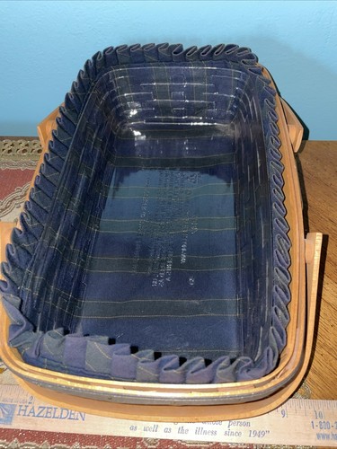 Longaberger 2001 CC "Sammelkorb" mit schwenkbaren Griffen & StandUp Liner. - Bild 5 von 6