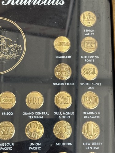 Vintage “Great American Railroads” Framed Buttons - Picture 7 of 16