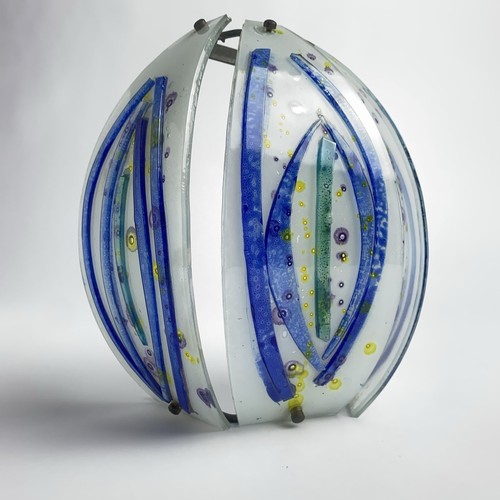 Vintage Art Glass Sconce Italian Murano Mid Century Modern Style 7”w X 8.75”h - Picture 10 of 16