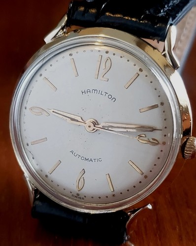 HAMILTON MICRO ROTOR MOVEMENT GOLD FILLED CASE PERFECTLY SERVICED 1961 - Picture 2 of 10