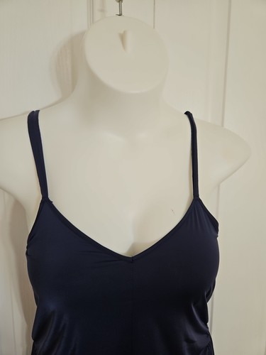 Mameluco pijama mediano Soma azul marino con encaje trasero - Imagen 5 de 7