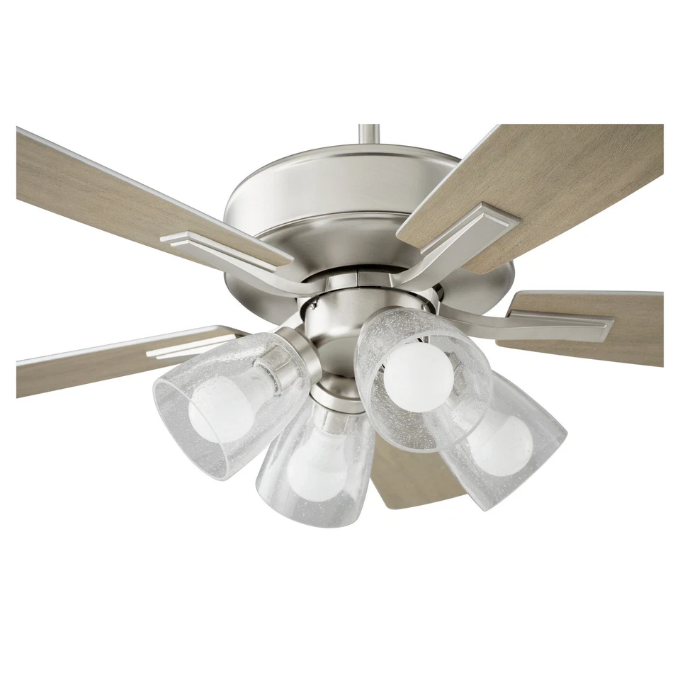 Satin Nickel 52"Ceiling Fan from the Ovation Collection - Image 2 of 2