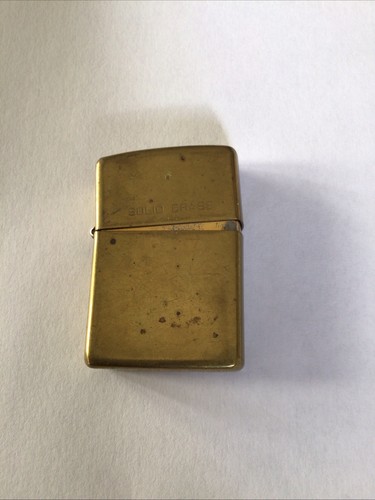 zippo feuerzeug massiv messing 