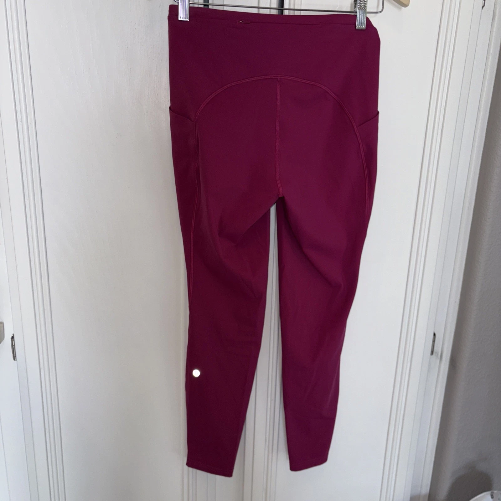 Lululemon Wunder Train HR Tight Pockets 25" Magenta Purple (pink) Sz 8 Great
