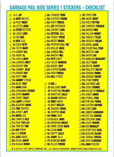 2012 Müll Eimer Kinder Karten Brandneu Serie 1 GPK BNS1 Auswahl SILBER PARALLEL - Bild 6 von 28