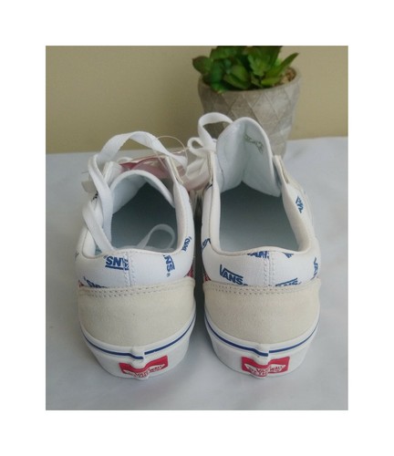 New Vans Old Skool Lace up in True White Sneakers Unisex Sz-M7/W8.5 New - Picture 3 of 5
