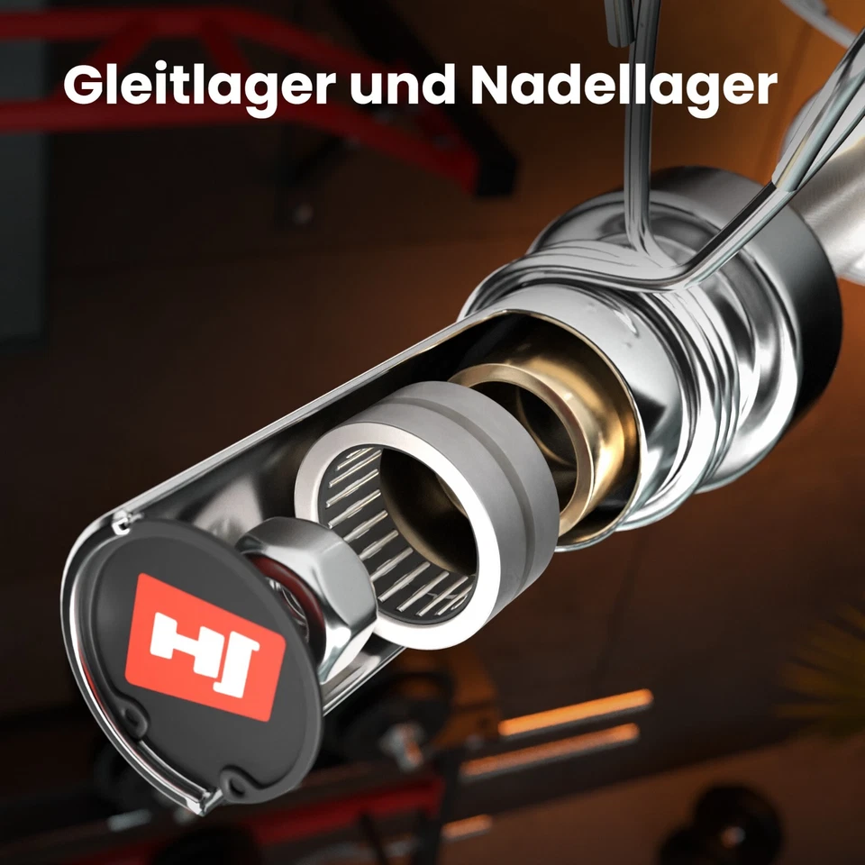 Hop-Sport Profi Olympia Hantelstange Kurz- & Langhantel SZ-Stange Ø 50 mm  - Bild 3 von 4