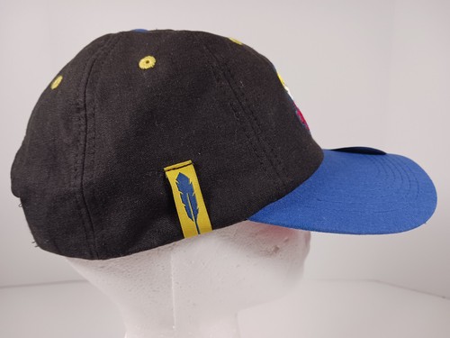 The Dankery Cannabis Chiefton Snapback Hat Baseball Cap Black Blue Red - Picture 5 of 13