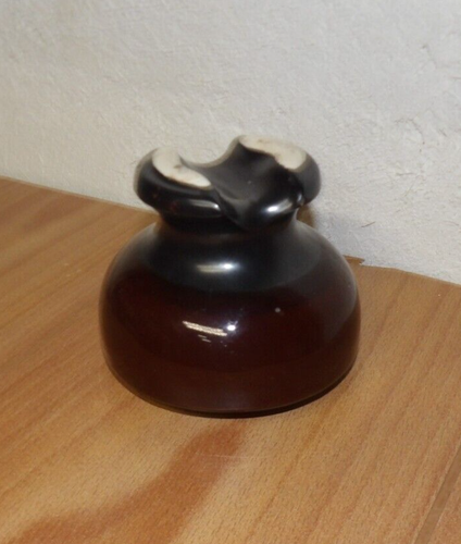 Vintage Antique Chance 3 Color Porcelain Telephone Line Insulator Saddle Top - Picture 4 of 6